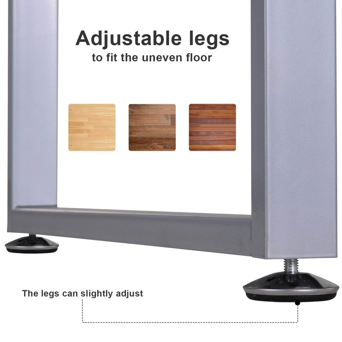 Aosom Industrial Style Office Computer Desk with Reversible 3 Drawer Filing Cabinet, image 6