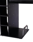Aosom 59.8 Inch Computer Laptop Desk with Drawer Shelf in Black, image 8
