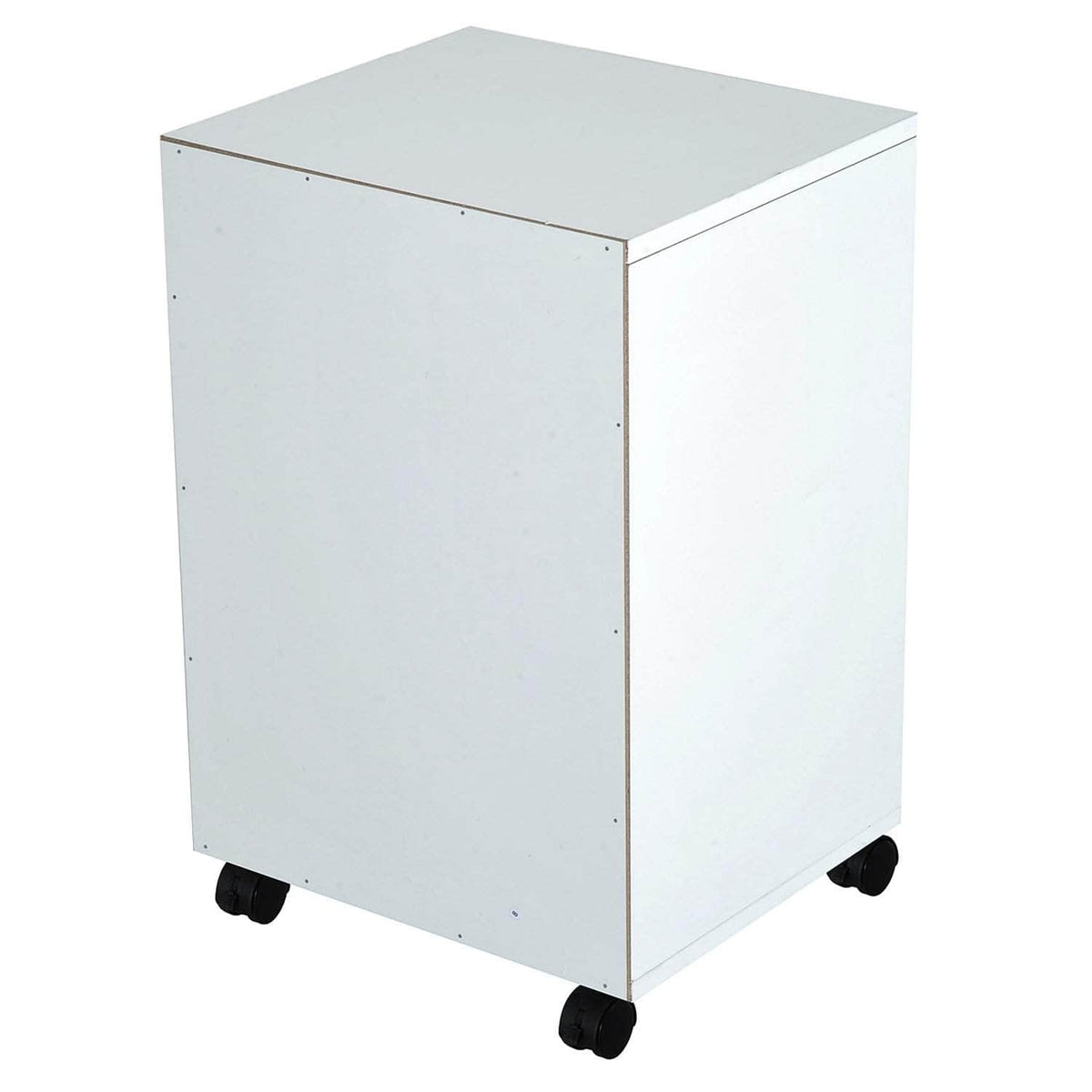 Aosom 24 Inch Rolling Mobile File Cabinet with Drawer and Shelf in White, image 5