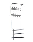 Aosom Entryway Heavy Duty Metal Coat and Shoe Rack Hall Tree, image 14