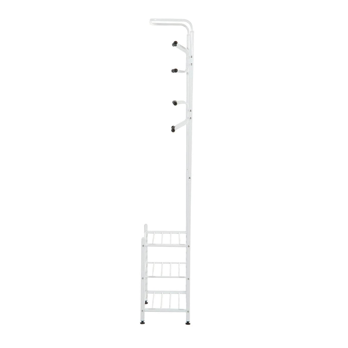 Aosom Entryway Heavy Duty Metal Coat and Shoe Rack Hall Tree, image 6