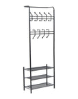 Aosom Entryway Heavy Duty Metal Coat and Shoe Rack Hall Tree, image 12