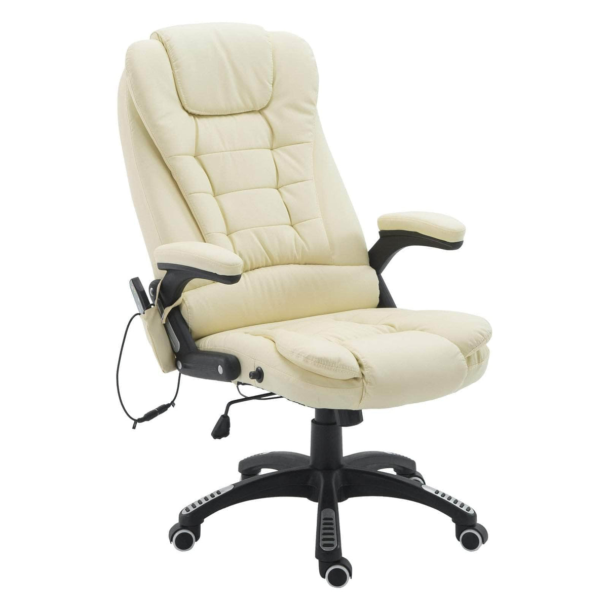 Aosom High Back Heated Massage Swivel Executive Office Chair in Faux Leather, image 24