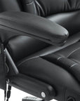 Aosom High Back Heated Massage Swivel Executive Office Chair in Faux Leather, image 11