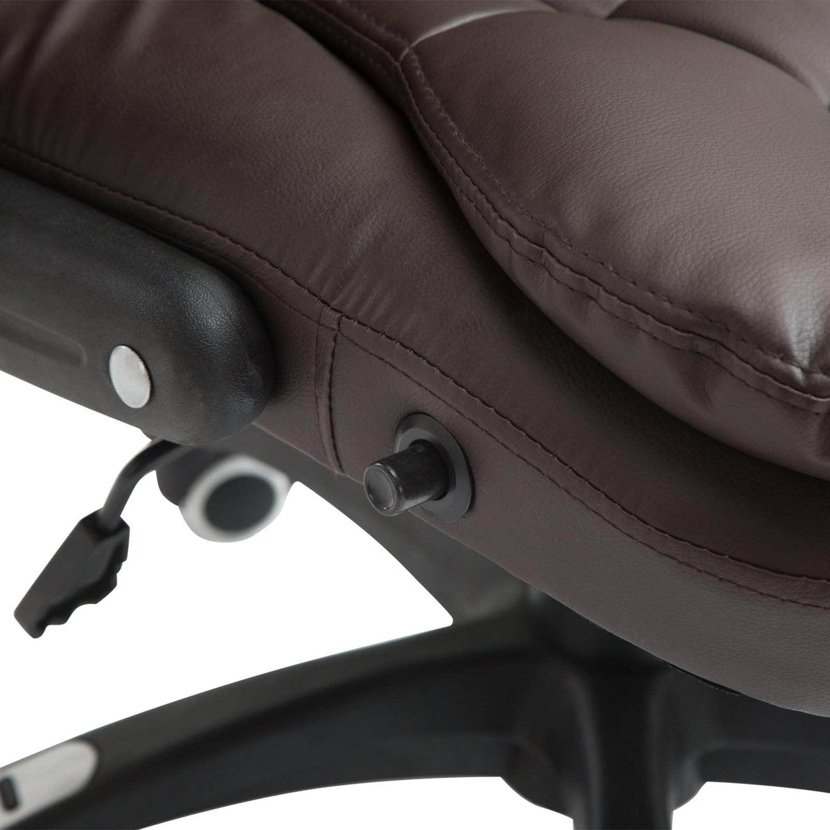 Aosom High Back Heated Massage Swivel Executive Office Chair in Faux Leather, image 17