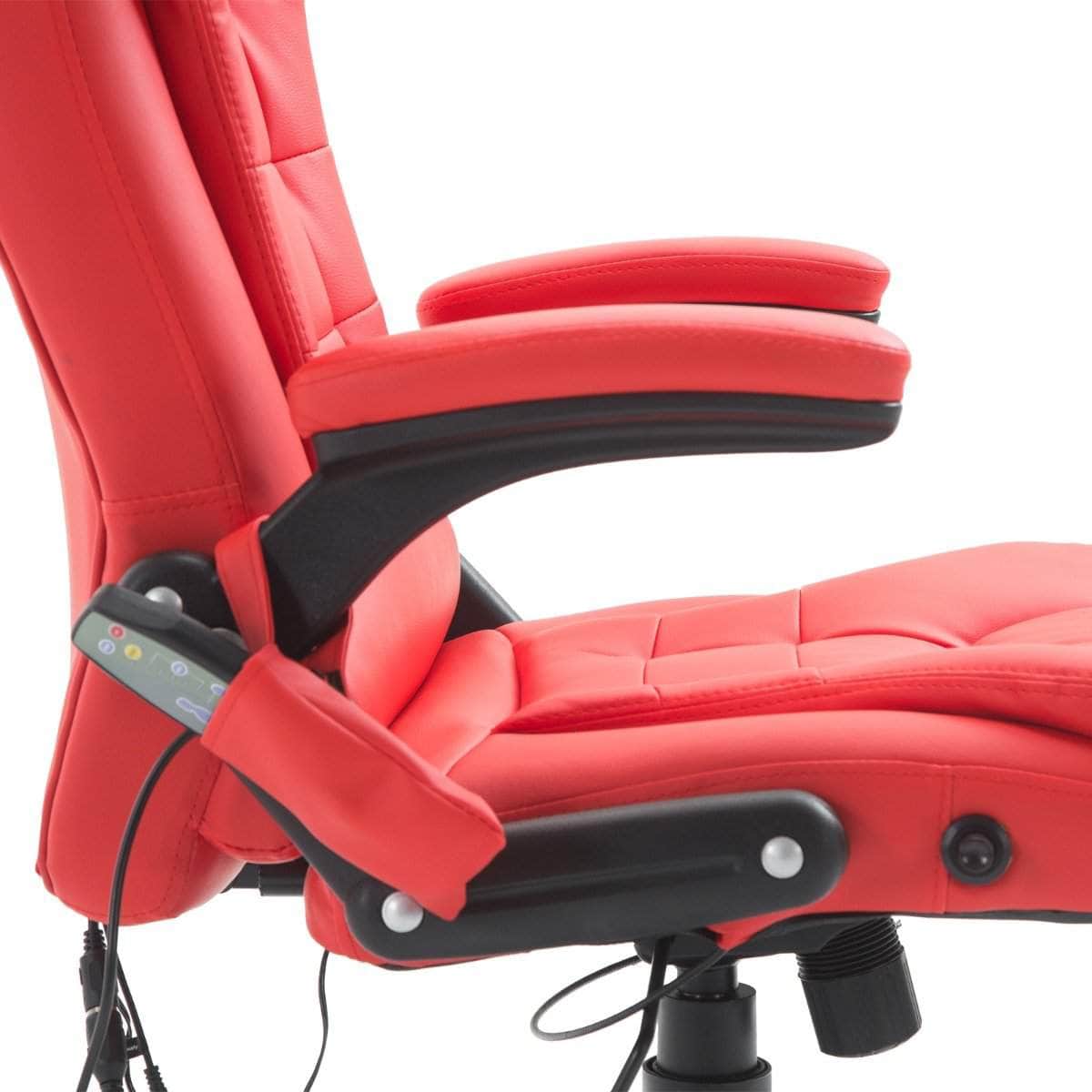 Aosom High Back Heated Massage Swivel Executive Office Chair in Faux Leather, image 34