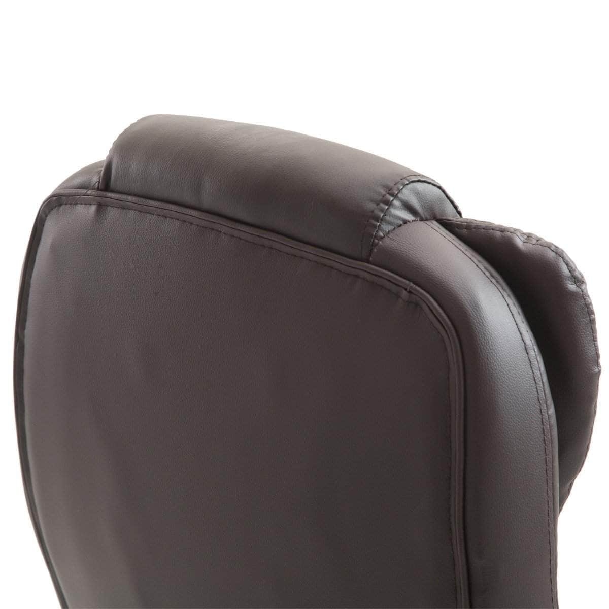 Aosom High Back Heated Massage Swivel Executive Office Chair in Faux Leather, image 19