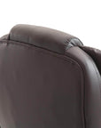 Aosom High Back Heated Massage Swivel Executive Office Chair in Faux Leather, image 19