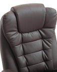 Aosom High Back Heated Massage Swivel Executive Office Chair in Faux Leather, image 20
