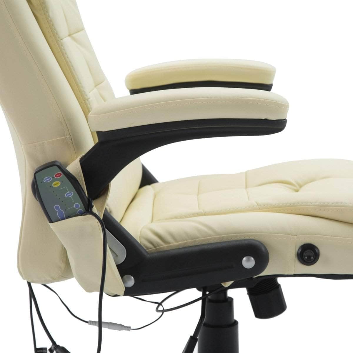 Aosom High Back Heated Massage Swivel Executive Office Chair in Faux Leather, image 27