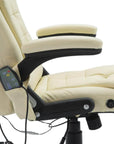 Aosom High Back Heated Massage Swivel Executive Office Chair in Faux Leather, image 27