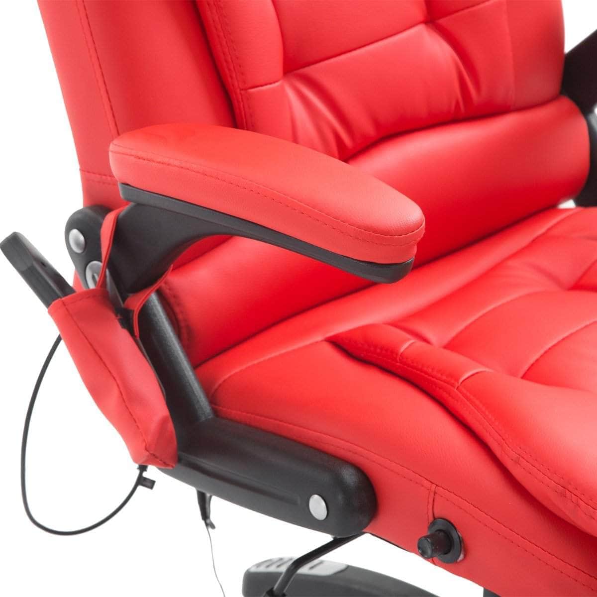 Aosom High Back Heated Massage Swivel Executive Office Chair in Faux Leather, image 36