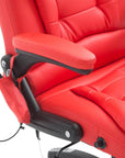 Aosom High Back Heated Massage Swivel Executive Office Chair in Faux Leather, image 36