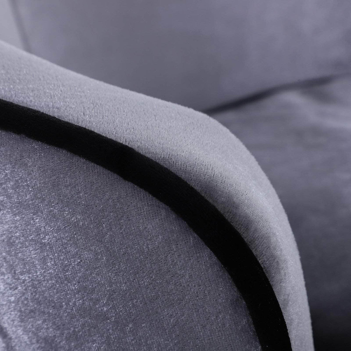 Aosom Plush Fabric Elevated Small Dog Sofa Bed in Silver Grey, image 6