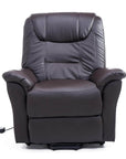 Aosom Brown Faux Leather Power Lift Reclining Chair with Remote Control, image 8