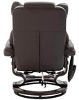 Aosom 10 Vibration Point Massage Reclining Chair and Ottoman in Faux Leather, image 7