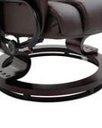 Aosom 10 Vibration Point Massage Reclining Chair and Ottoman in Faux Leather, image 8