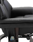 Aosom 10 Vibration Point Massage Reclining Chair and Ottoman in Faux Leather, image 18
