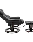 Aosom 10 Vibration Point Massage Reclining Chair and Ottoman in Faux Leather, image 14