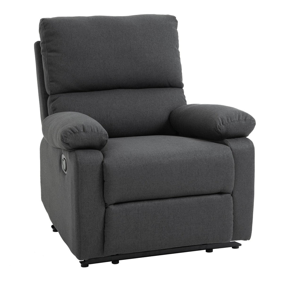 Aosom Linen Reclining Chair with Plush Padded Back, image 2