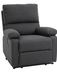 Aosom Linen Reclining Chair with Plush Padded Back, image 2