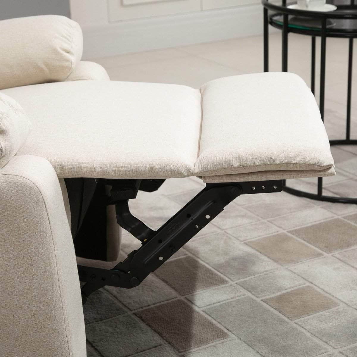 Aosom Linen Reclining Chair with Plush Padded Back, image 17