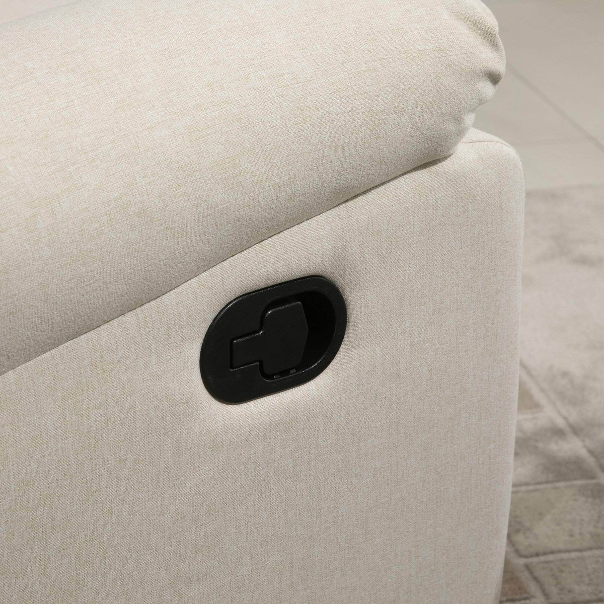 Aosom Linen Reclining Chair with Plush Padded Back, image 13