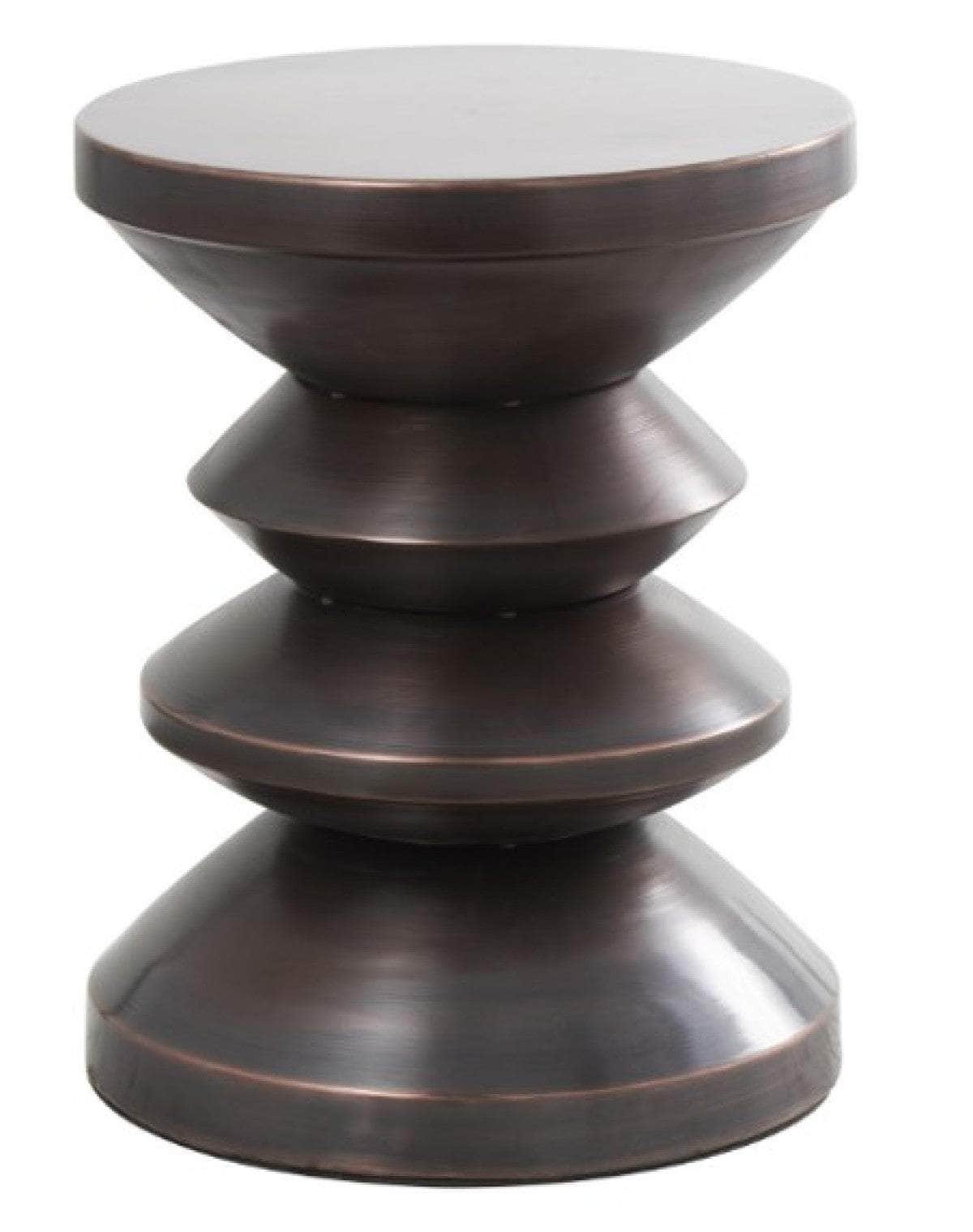 Brassex Inc. Xanthe Round Metal Accent Table, image 1