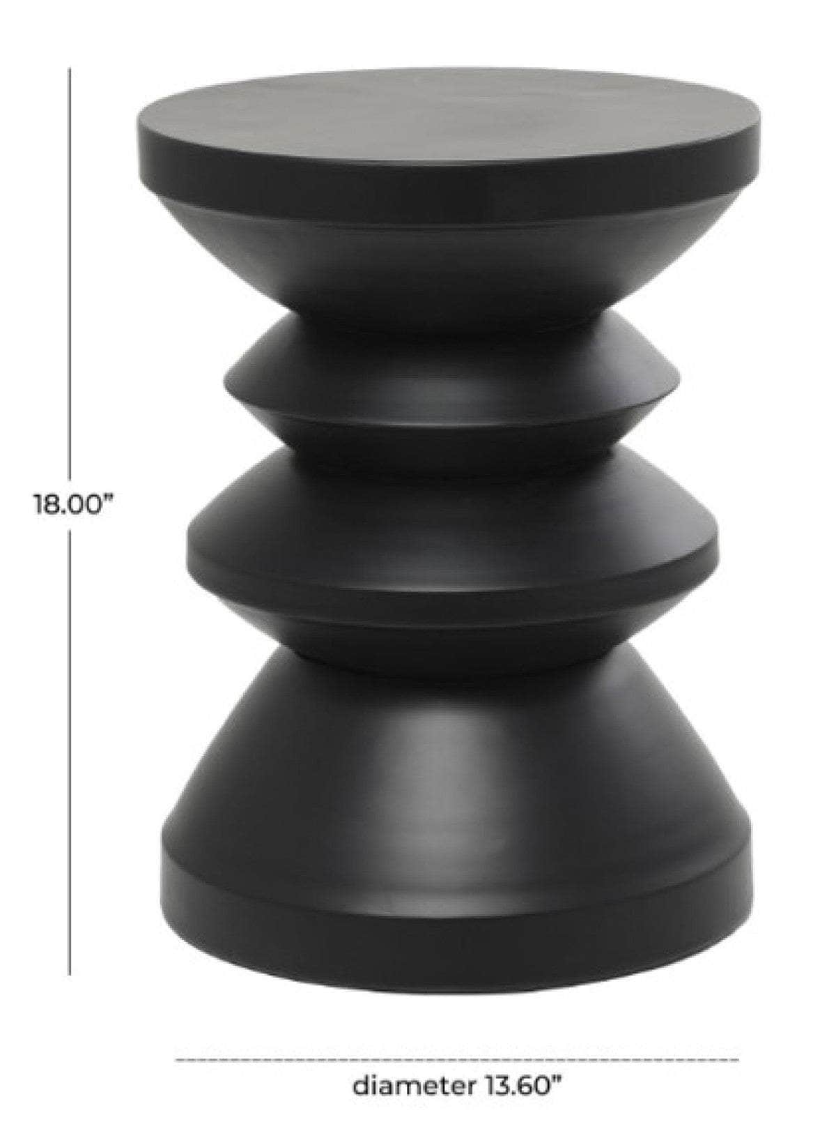 Brassex Inc. Xanthe Round Metal Accent Table, image 4