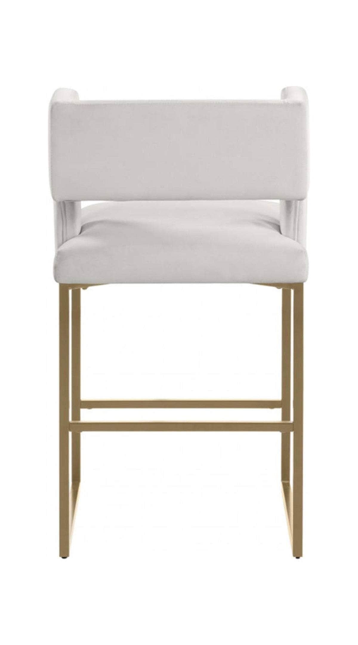 Brassex Inc. Anthony Velvet Fabric Bar Stool (Set Of 2), image 6