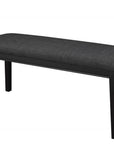 Brassex Inc. Accent Upholstered Dining Bench in Grey and Black, image 2