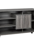 Brassex Inc. Multi Tier Buffett Server with 2 Storage Cabinets, image 6
