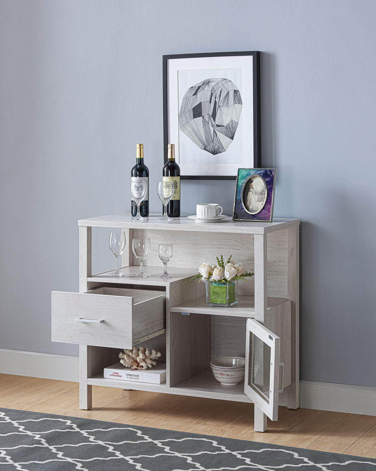 Brassex Inc. Display Storage Entryway Cabinet, image 3