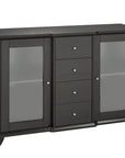 Brassex Inc. Elijah Buffet with 4 Storage Drawers in Dark Cherry, image 2