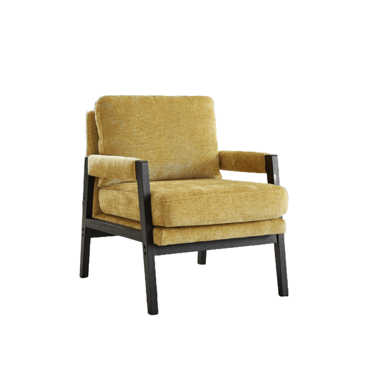 Brassex Inc. Carlo Chenille Fabric Accent Arm Chair, image 3