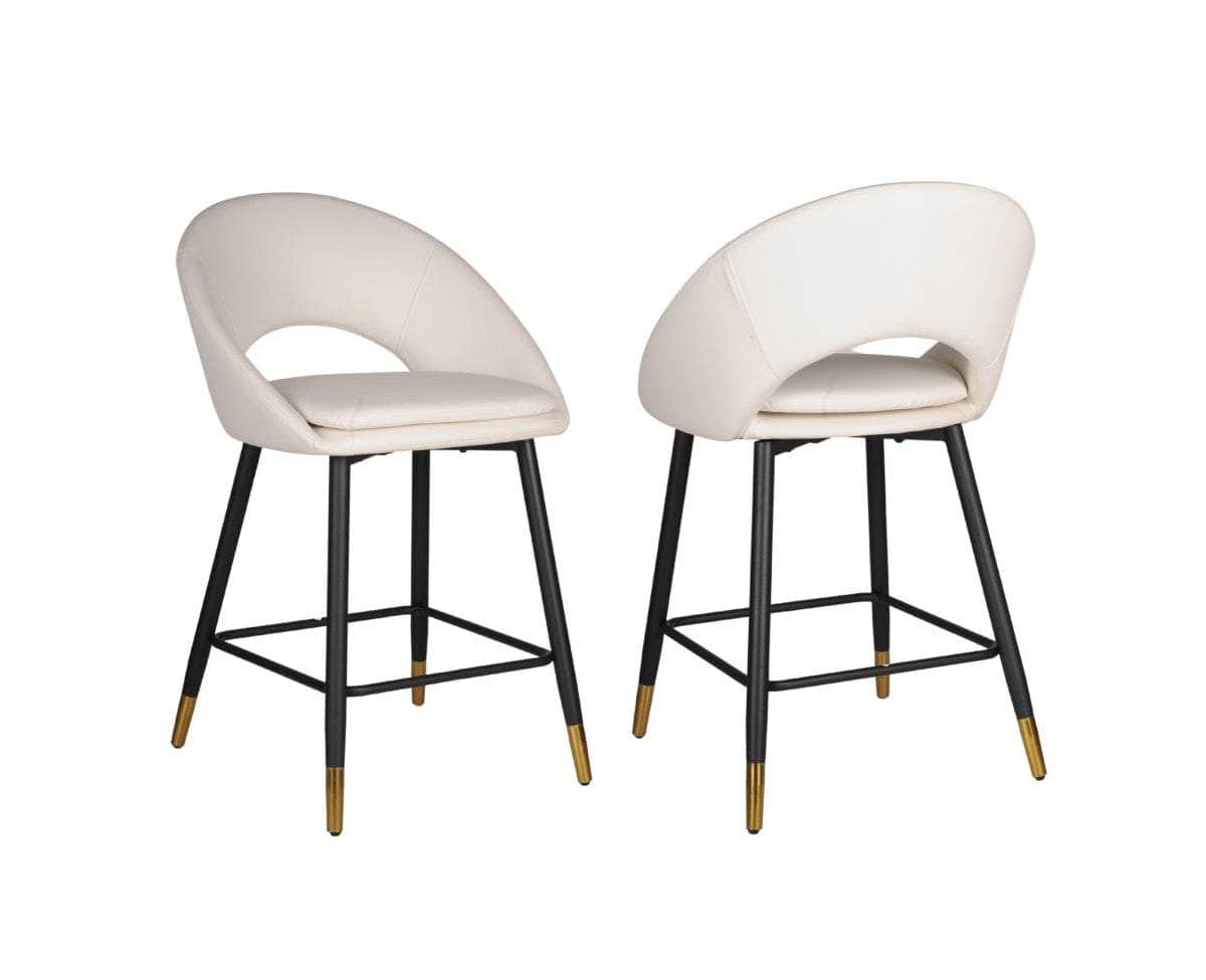 Brassex Inc. Mila Fabric Counter Stool (Set Of 2), image 3