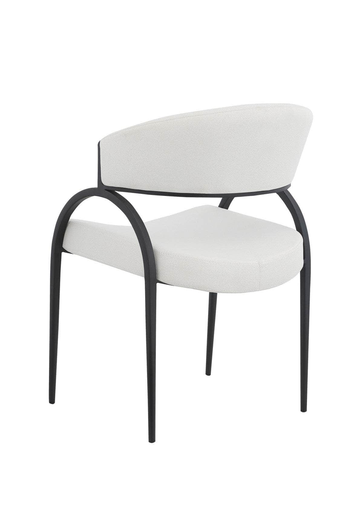 Brassex Inc. Alessia Plush Fabric Dining Chair (Set Of 2), image 6