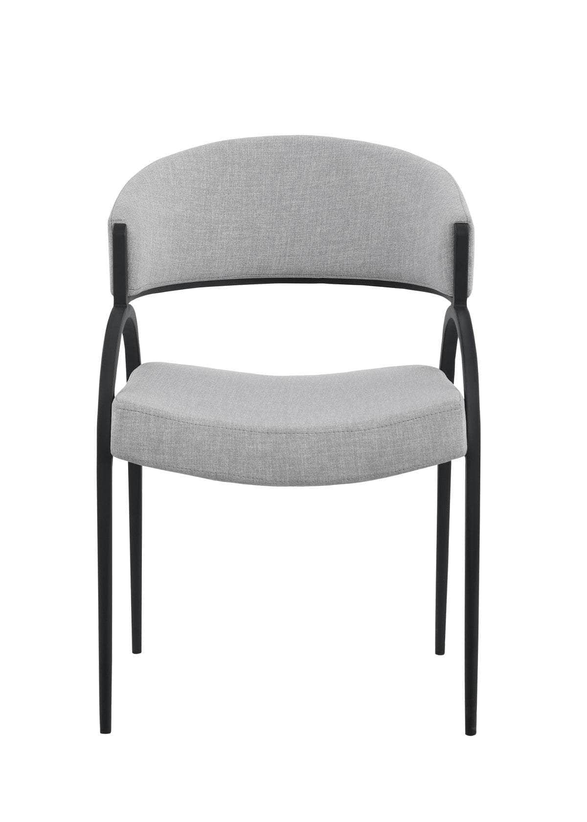 Brassex Inc. Alessia Plush Fabric Dining Chair (Set Of 2), image 5