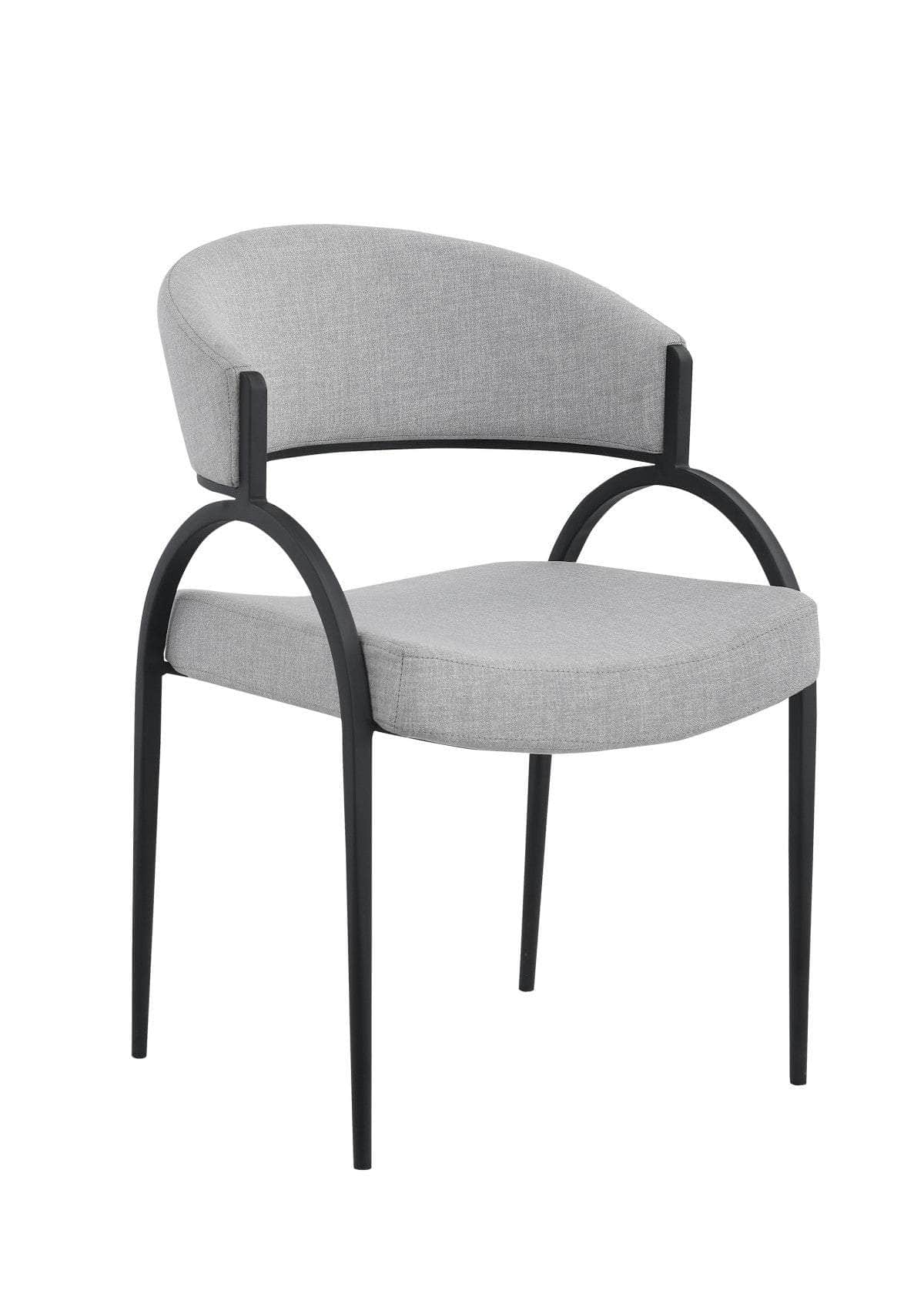 Brassex Inc. Alessia Plush Fabric Dining Chair (Set Of 2), image 4