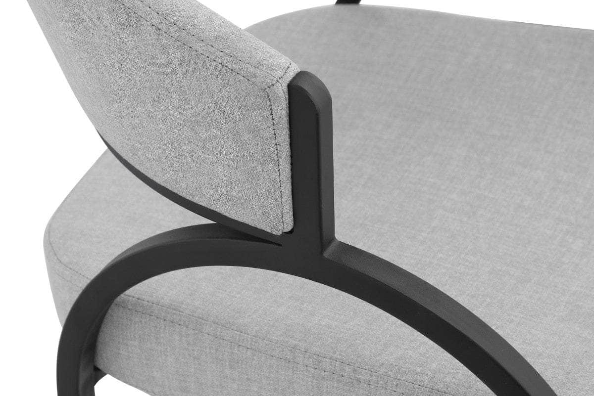 Brassex Inc. Alessia Plush Fabric Dining Chair (Set Of 2), image 3
