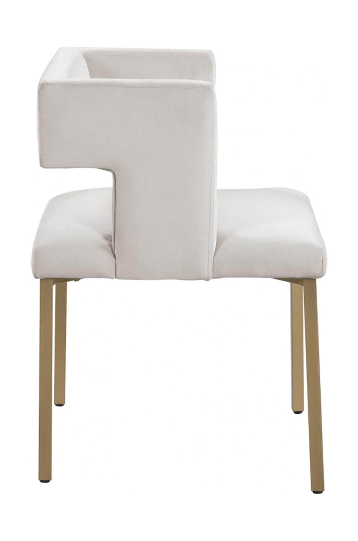 Brassex Inc. Anthony Velvet Fabric Dining Chair (Set Of 2), image 4