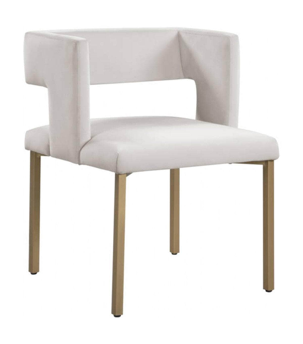 Brassex Inc. Anthony Velvet Fabric Dining Chair (Set Of 2), image 3