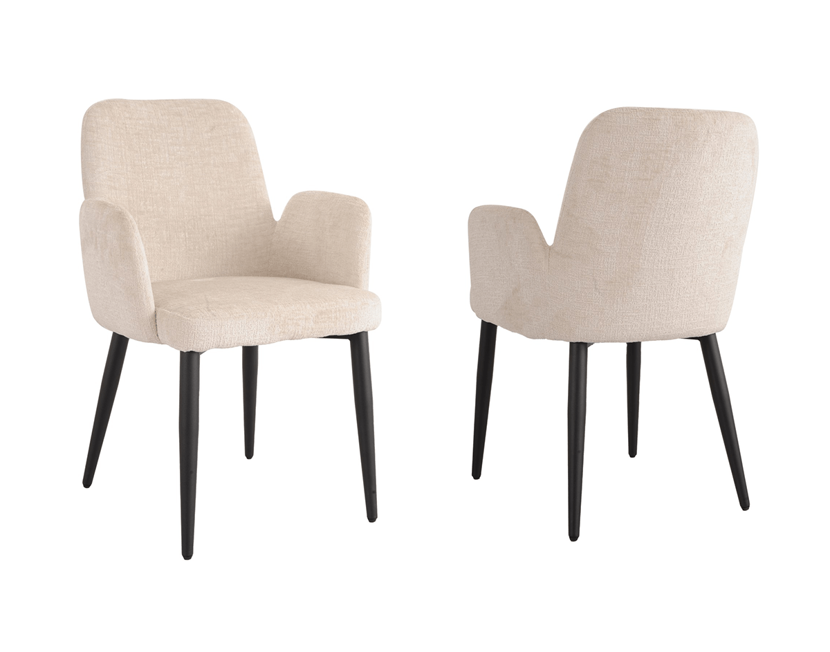 Brassex Inc. Allora Fabric Dining Chair (Set Of 2), image 1