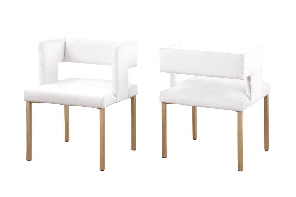 Brassex Inc. Anthony Velvet Fabric Dining Chair (Set Of 2), image 6
