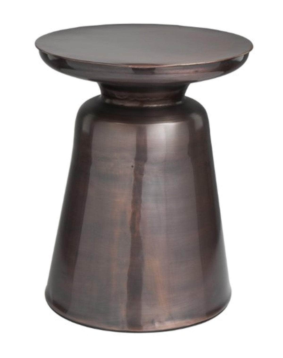 Brassex Inc. Eloise Round Metal Accent Table, image 3
