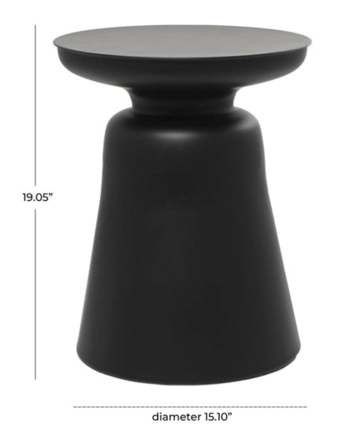 Brassex Inc. Eloise Round Metal Accent Table, image 2