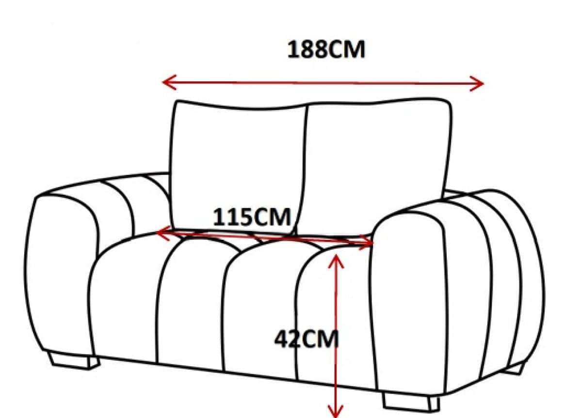 Brassex Inc. Zara 74.8" Deep Seating Loveseat, image 5