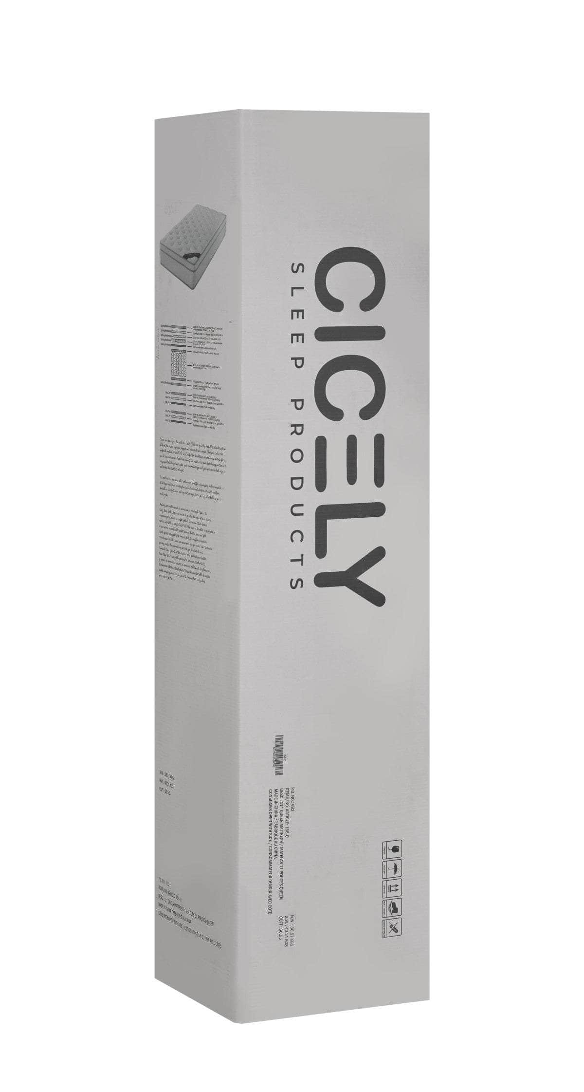 Brassex Inc. Cicely Sleep 9" Pocket Coil Mattress, image 10