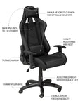Brassex Inc. Ergonomic Tilt Lift Reclining Office Chair, image 4