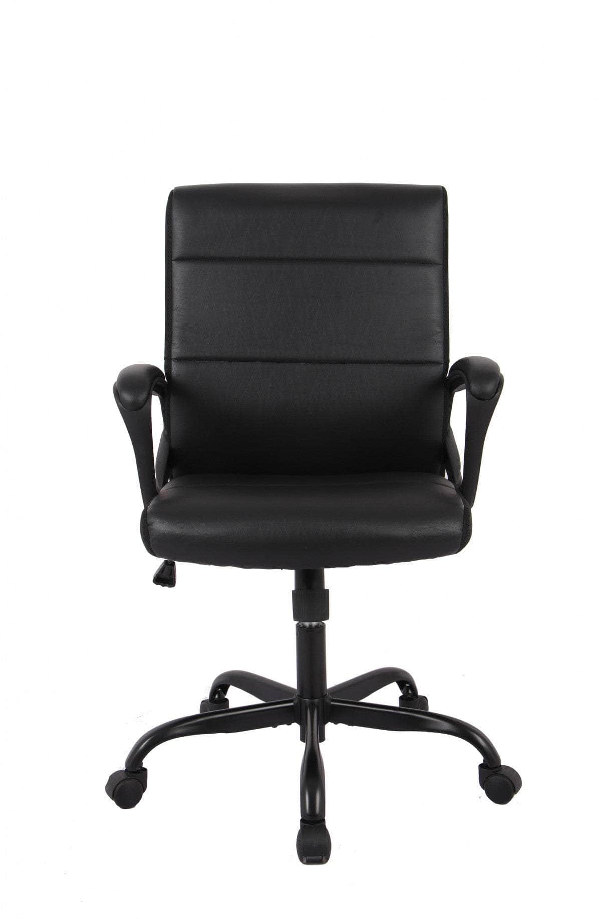 Brassex Inc. Adjustable Height Upholstered Office Chair, image 1